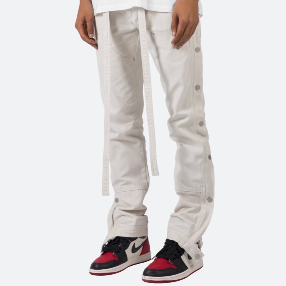 MNML Men’s Snap Western Pants in Pale Tan